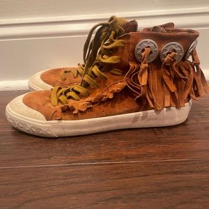 ASH high top fringe sneakers size 38